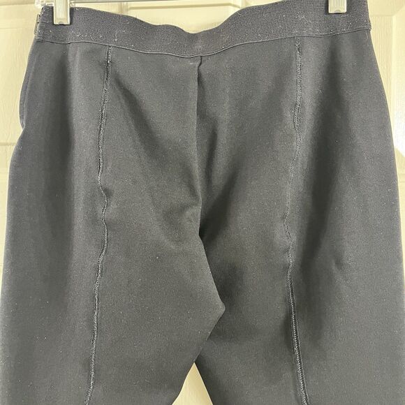 J.Crew Wom 10 Gigi Pant Black Ponte Stretch Size Zip Back Seam Ankle Taper Fit - Picture 6 of 8